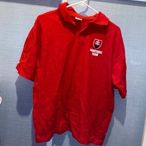 Red XXL Basketball polo